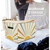 FDHSPAAM Boho Rainbow Sunshine Storage Bins Box with Handles, Abstract