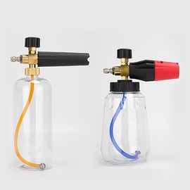 SaiDian 3Pcs Stainless Steel Gravity Ball Foam Cannon Straw Weights Sinkers Replacement with Soap Foam Sprayer Nozzle 1/4 Quick Connect Spray for Pressure Washer Enhanced Water Filter Performance