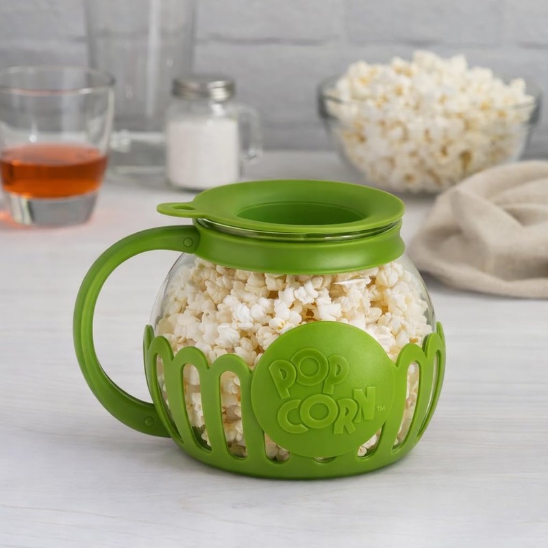 Ecolution Micro-Pop Microwave Popcorn Popper 1.5 QT - Temperature Safe