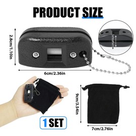 Ice Skates Blade Sharpener Portable Adjustable Width with Storage Bag, Ice Skate Sharpener Wear-Resistant Ice Hockey Skate Figure Skating Blade Grinding Tool for Smoother Blades (Y04-1)