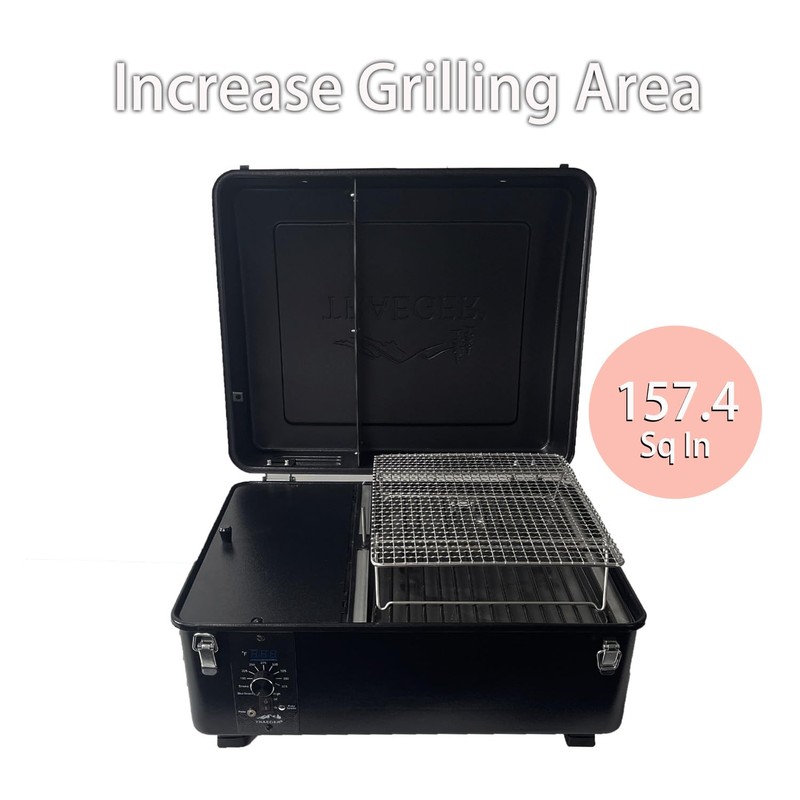 Second Rack for Traeger Ranger, 2 Pack Stainless Steel Smoker