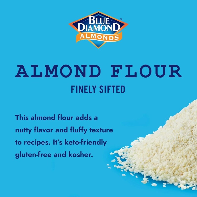 Blue Diamond Almonds Almond Flour Gluten Free, Blanched, Finely Sifted,