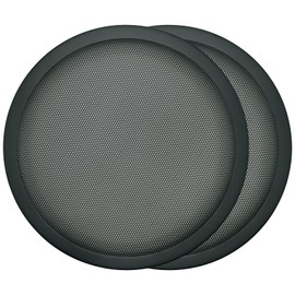 Fuhengli 10" Speaker Grill Covers, Car Speaker Subwoofer Guard Protector, Metal Frame with Metal Mesh, Black - 2Pcs
