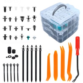 HTOMT Bumper Retainer Clips Plastic Car Clips Rivets Push Pins Automotive Fasteners Fender Clips for Toyota GM Ford Honda Acura Chrysler (845)