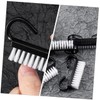 Healeved Small Nail Art Brush Set 10pcs Plastic Nail Scrub