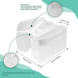 Badewannenspielzeug Aufbewahrung,Badespielzeug Baby ab 1 jahr für Badespielzeug Aufbewahrung,Netz Badewannenspielzeug Tasche,Badewannennetz für Spielzeug Organizer Nass und Trockengebrauch