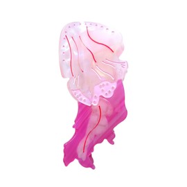 Fancy Ocean Jellyfish Hair Clips,Cute Acetate Hair Clip,Big Claw Clips for Women,Tiny Pink