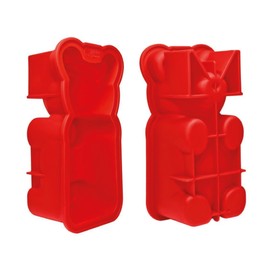 Mister Gummy Bear - Molde de silicona para manualidades, Rojo