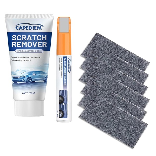 8Pcs New Nano Sparkle Cloth Car Scratch Remover,Black Touch Up
