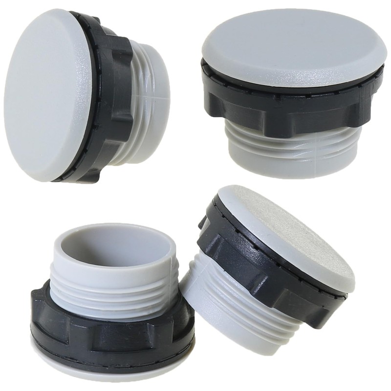 Heyous 10PCS 22mm Grey Plastic Push Button Switch Hole Panel