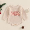 HZPHQY My First Christmas Baby Boy Girl Outfit Knit Romper