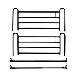 Medline Spring Loaded 4 Bar Side Rail, for Medline Homecare Beds, Pair