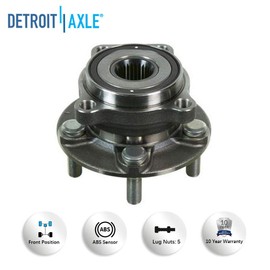 Detroit Axle - Front Wheel Hub Bearing Replacement for Subaru Impreza Forester Legacy Outback XV Crosstrek - 2pc set