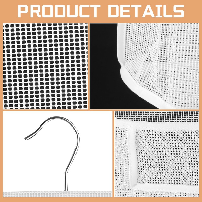 Lotsdonxia Hanging Mesh Toiletry Carrier Bag with Detachable Hook Waterproof