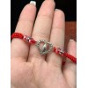 trend Our Lady Of Guadalupe Heart Red String Bead Adjustable