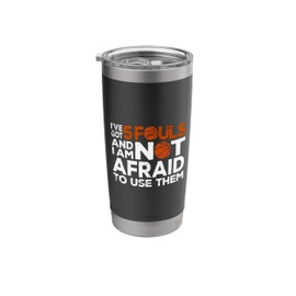 Hoops Basketball Player Streetball Dunking Hooping 5 Fouls Stainless Steel Insulated Tumbler