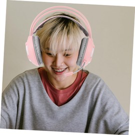 jojofuny Noise Reduction Wired Gaming Headset Microphone Over-Ear Pc Headphones Comfortable for Gaming Video Chat and Music Noise Isolation