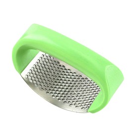 Premium Quality Stainless Steel Garlic Press Smasher - with Silicon Peeler Garlic Crusher Rocker Friendly to use - Ginger Crusher - Stainless Steel Chopper