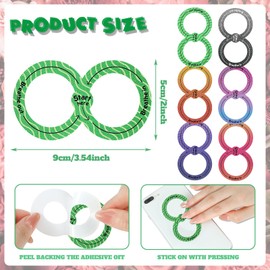 Teling 65 Pieces Anxiety Sensory Stickers Sensory Strips Set Stress Relief Stickers Anxiety Sensory Strips Breathing Sensory Adhesive for Adults Teens Anxiety Relief Toy(Simple)