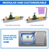 NiHome Telescopic Kitchen Over Sink Organizer with Towel Hanger, Expandable