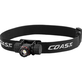 Coast XPH25R 400 lumens Black LED Head Lamp CR123 Battery - Case of: 1;