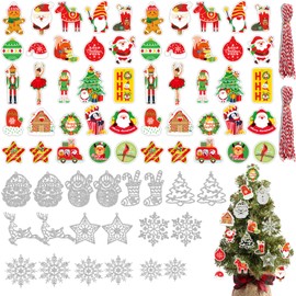 DKDDSSS Pack of 70 Christmas Tree Decorations, Christmas Decoration, Snowflakes Decoration, Tree Decoration Christmas, Christmas Pendants, Christmas Tree Pendants, Christmas Decoration for Gifts