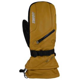 Swany Men's X-Cell 2.1 Sports Moisture-Wicking Quick-Drying Warm Durable Flexible Insulated Leather Winter Mittens, Segale, M