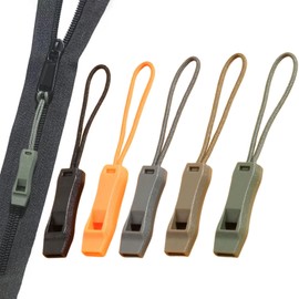 FACETHALO Whistle, Disaster Prevention, Mini Whistle Strap, Set of 5 Colors, Emergency Whistle with Zipper Strap, Outdoor Survival, Dilemma, Dog Training, Physical Training