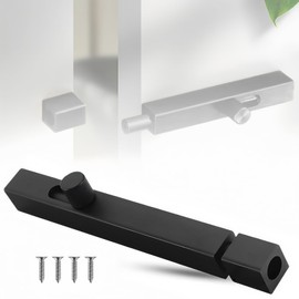 Door Lock 6" Door Bolts for Internal Doors, Sliding Gate Latch for Bathroom, Bedroom, Garden | Durable Bolt Lock Hidden Hole Fit for Cupboards and Storage Units (145mm)