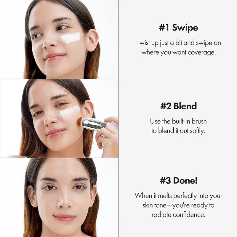 Elroel Blanc Cover Cream Stick 13g Foundation Medium