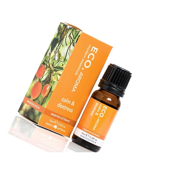 ECO Aroma Essential Oil Blend Calm and Destress 10ml  * soothe mind and body *
