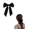 Velvet Hair Bow Clips for Women Girls Black Bows Hair
