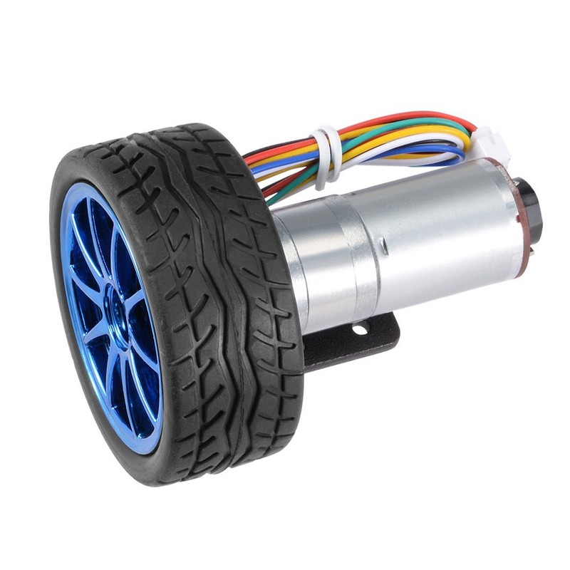 DIY Encoder Gear Motor with Mounting Bracket 65mm Wheel Kit
