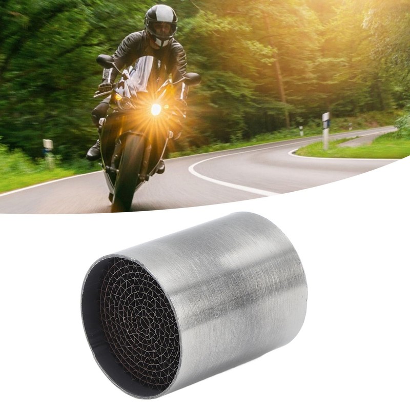 Motorcycle Exhaust Pipe Catalytic Converter, Stainless Steel, Front Middle Exhaust