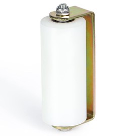 Skelang Slide Gate Guide Roller 6 Inches, Rolling Gates Guider with C Bracket, Nylon Sliding Gate Roller, Post Welded Assembly, Pack of 2