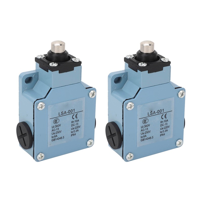 2PCS Momentary Limit Switch Self Reset Plunger Electrical Travel Switch