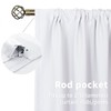 BGment White Kitchen Curtains 36 Inch Length - Short Window