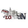 LILAJ Set of 6 London Souvenir Metal Fridge Magnets of