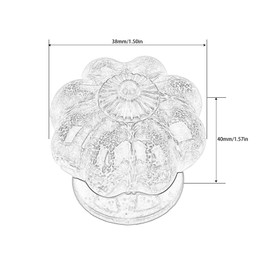 Mgoodoo Drawer Handle Knobs Pull Handles for Wardrobes Cupboards Made of Ceramic with Leopard Print (2 Pcs, Green)