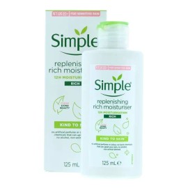 Simple Crema Facial Hidratante Uso Día Noche Todo Tipo Piel 125ml