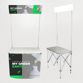 Simple stall for events, mobile display stand, exhibition stand 50x90cm 50x90cm