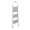 Rubbermaid 3 Step Folding Ladder, Steel Foldable Step Stool with