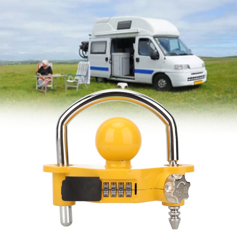 Trailer Coupler Lock Universal Hitch Lock U Shaped Combination Lock