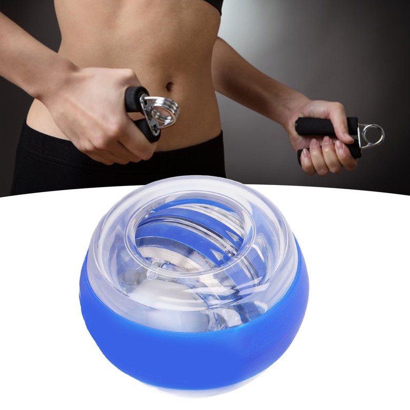 Colorful Wrist Power Gyroscope Ball Hand Grip Strengthener Ball Blue