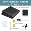 D-buy 100% Blackout Curtains, 118" X 57.5" Portable Black Out