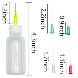 SZXMDKH Tip Glue Dropper Dispenser,5pcs-30ml Precision Tip Applicator Bottle for Gluing Quilling DIY Craft Acrylic Painting,Needle Bottle Applicator, Needle Tip Glue Bottle(30ml)