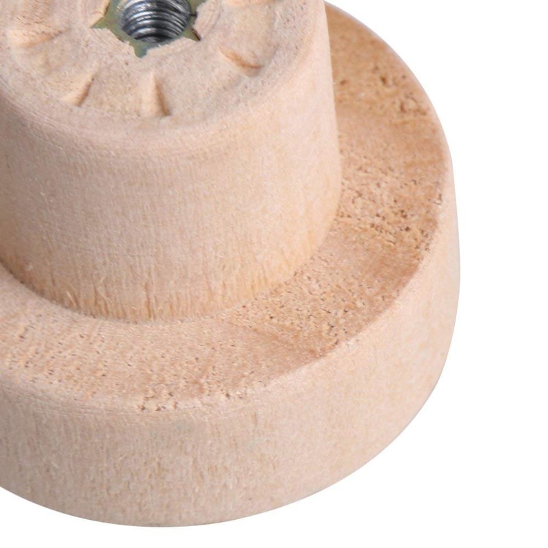 BQLZR Home Accessory 35x25mm Wood Color Wood Hardware Round Knobs