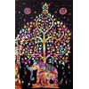 Tree Elephant Multi tapestry Indian tapestry Hippy tapestry (210x140cms) by