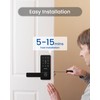 DESLOC B200L Fingerprint Smart Lock with Handle, Keyless Entry Door
