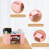 KAHEIGN Desk Organiser with 4 Compartments and 2 Drawers, 19